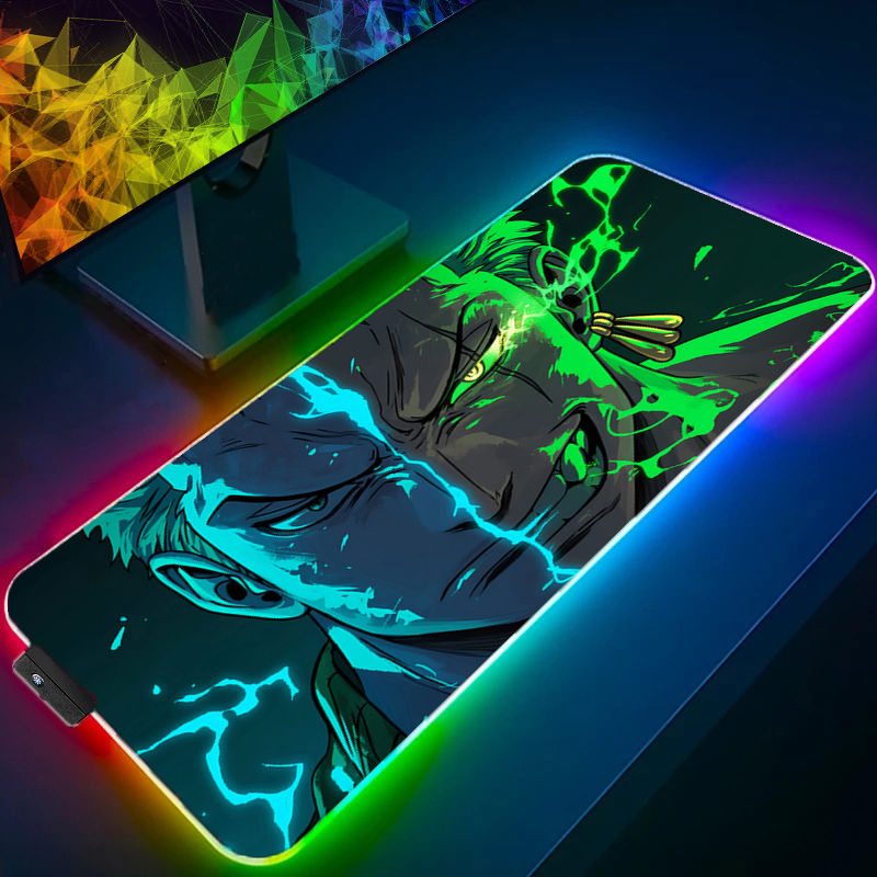 Tech Accessories Pc - 원피스 조로 마우스 패드 RGB 게임