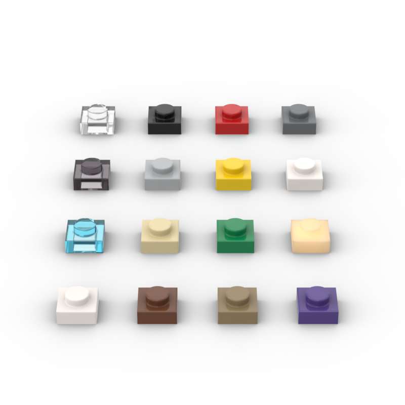Tech Accessories For Kids - MOC 10PCS 3024 1x1 플레이트 빌딩