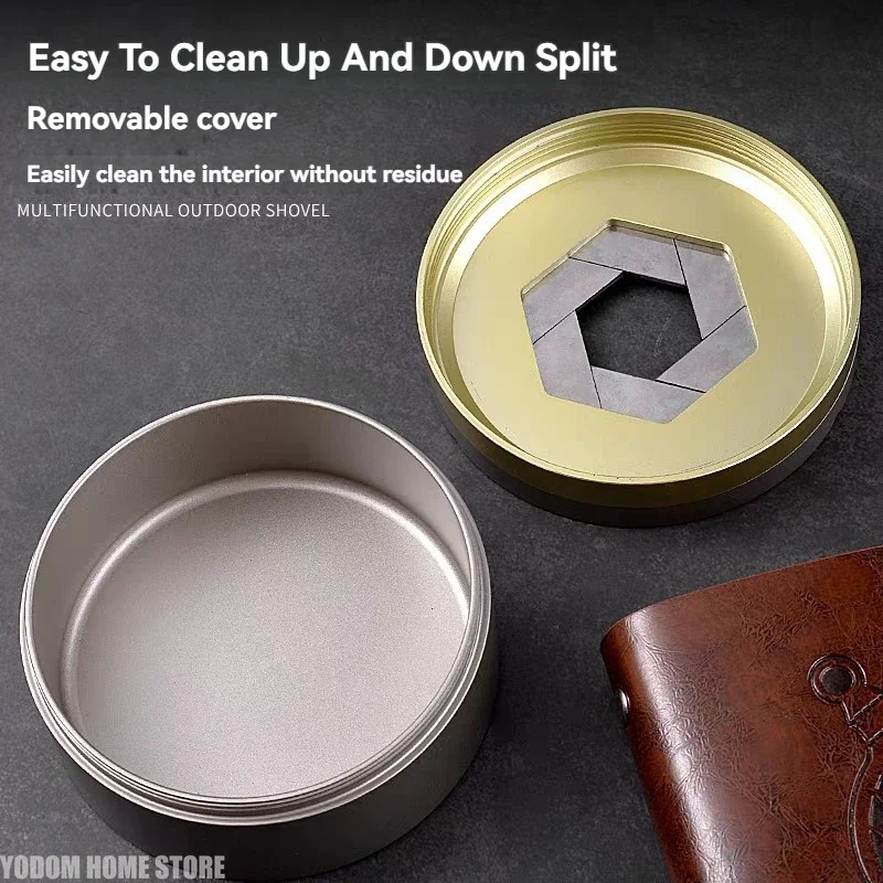 Tech Accessories Gifts For Men - 고급 기계식 회전식 뚜껑 있는 재떨이