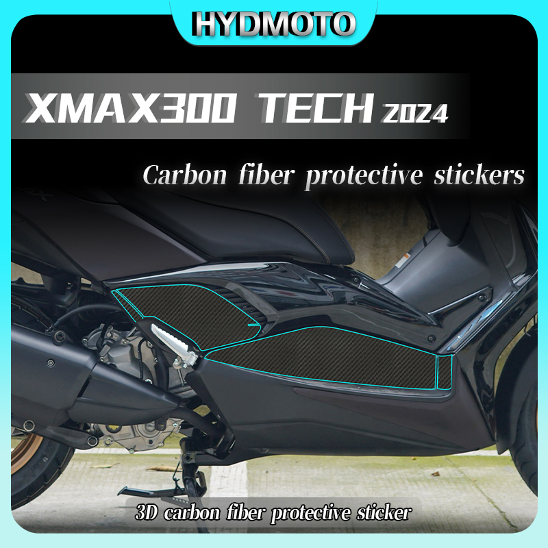 Moto Tech Accessories & Workshop - Yamaha XMAX300 TECH 2024 스티커, 3D