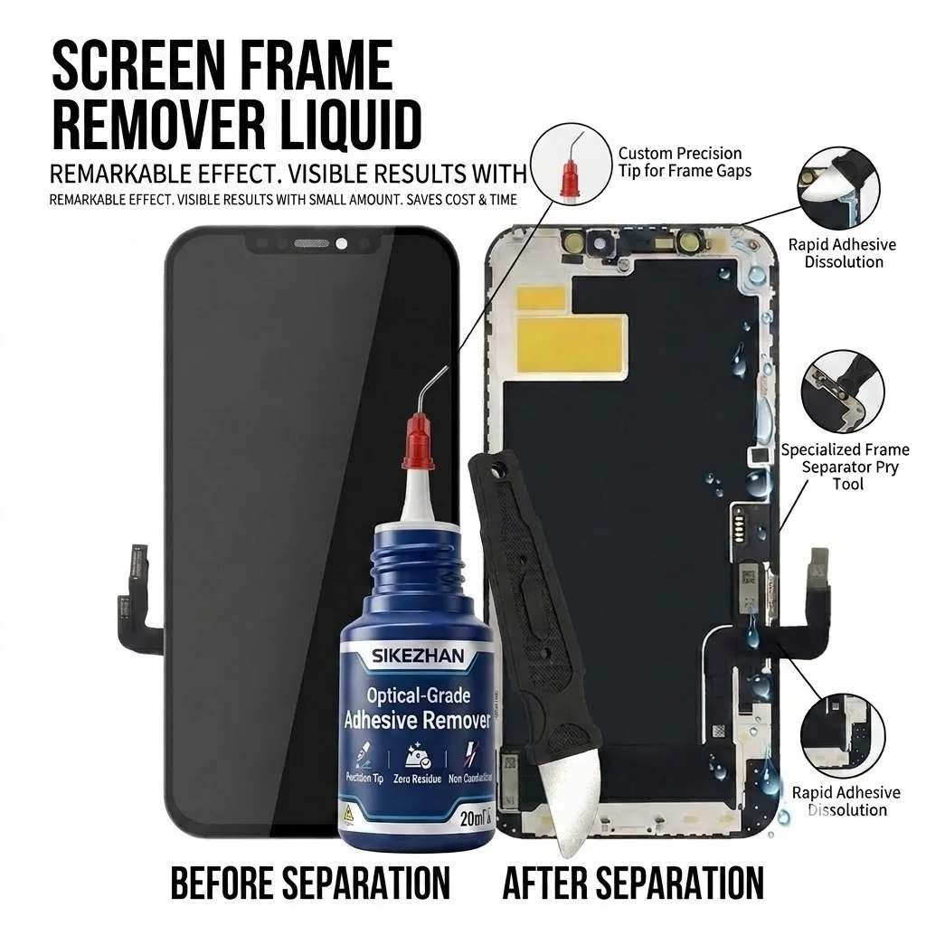 Screen Cleaner Spray - SIKEZHAN 20ml 광학 등급 접착제 제거제
