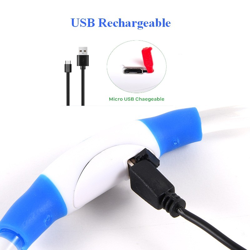 LED 개 목걸이 충전식 3 작업 모드 더 가볍고 부드 - Tech Dog Accessories 리뷰 및 가격