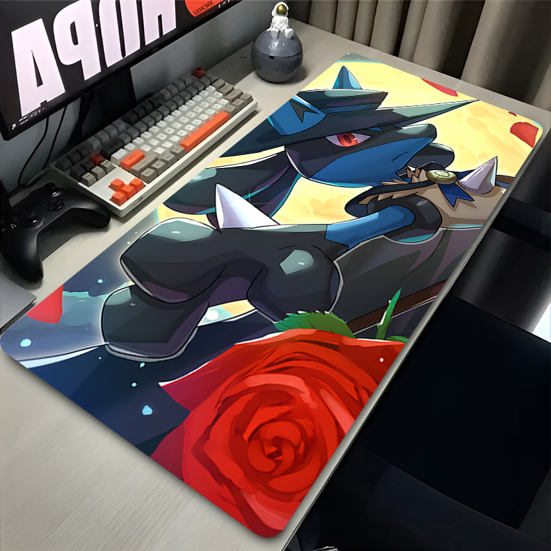 마우스 패드 멋진 애니메이션 P-포켓몬 루카리오 마우스 - Tech Accessories Pc 리뷰 및 가격