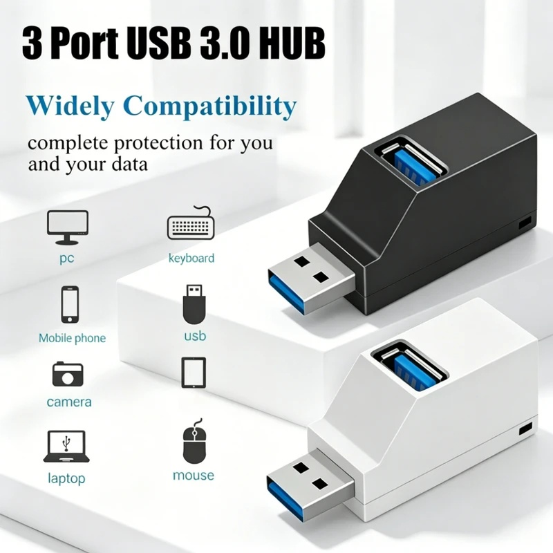USB 3.0 2.0 회전식 3 포트 허브 분배기, P - Tech Accessories Pc 리뷰 및 가격