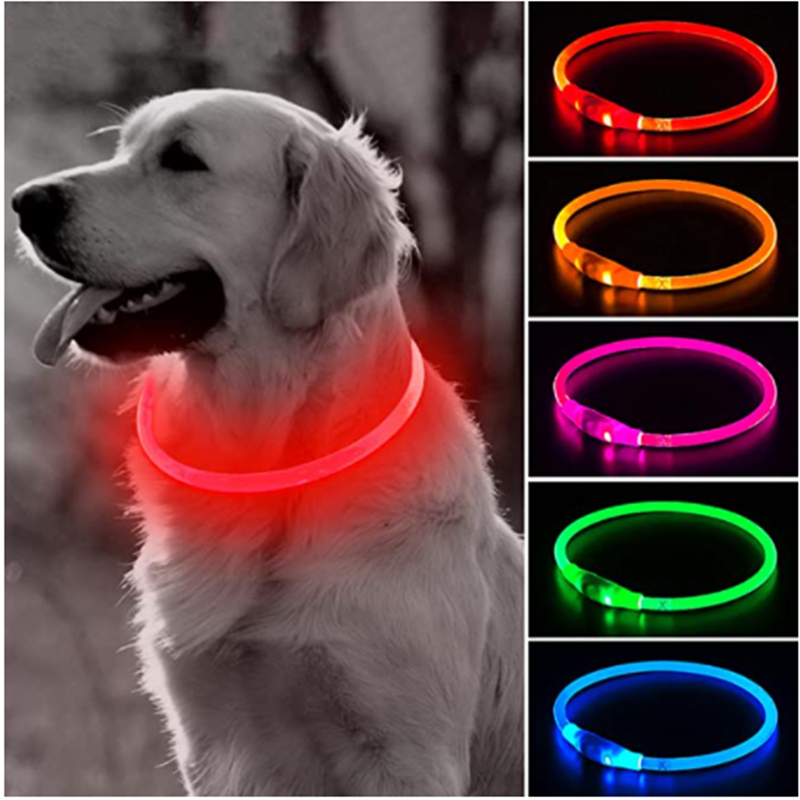 Led 라이트 개 목걸이 분리형 빛나는 USB 충전 큰 - Tech Dog Accessories 리뷰 및 가격