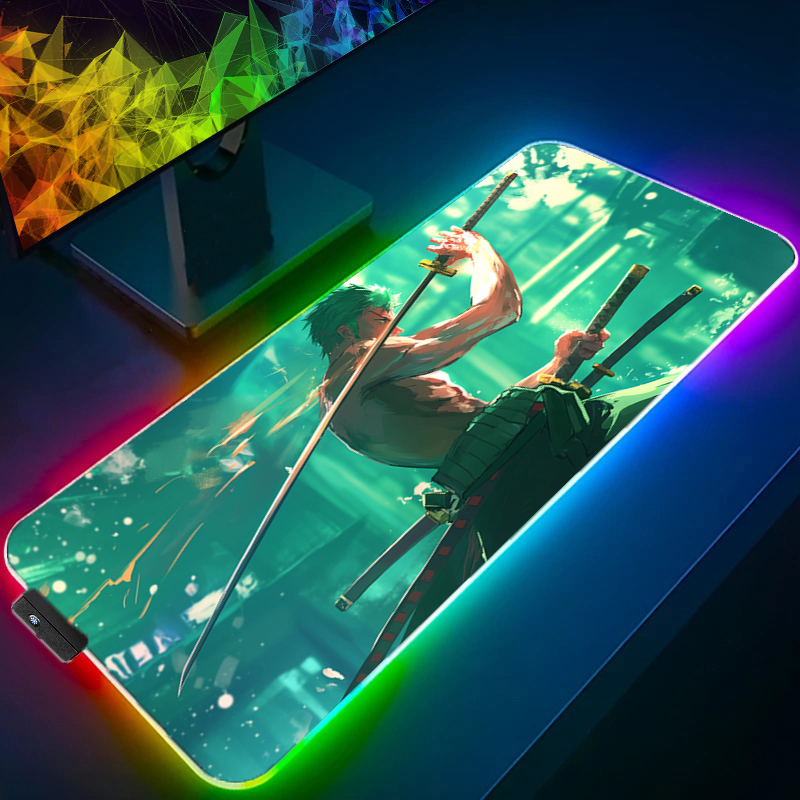 원피스 조로 마우스 패드 RGB 게임 액세서리 Gabi - Tech Accessories Pc 리뷰 및 가격