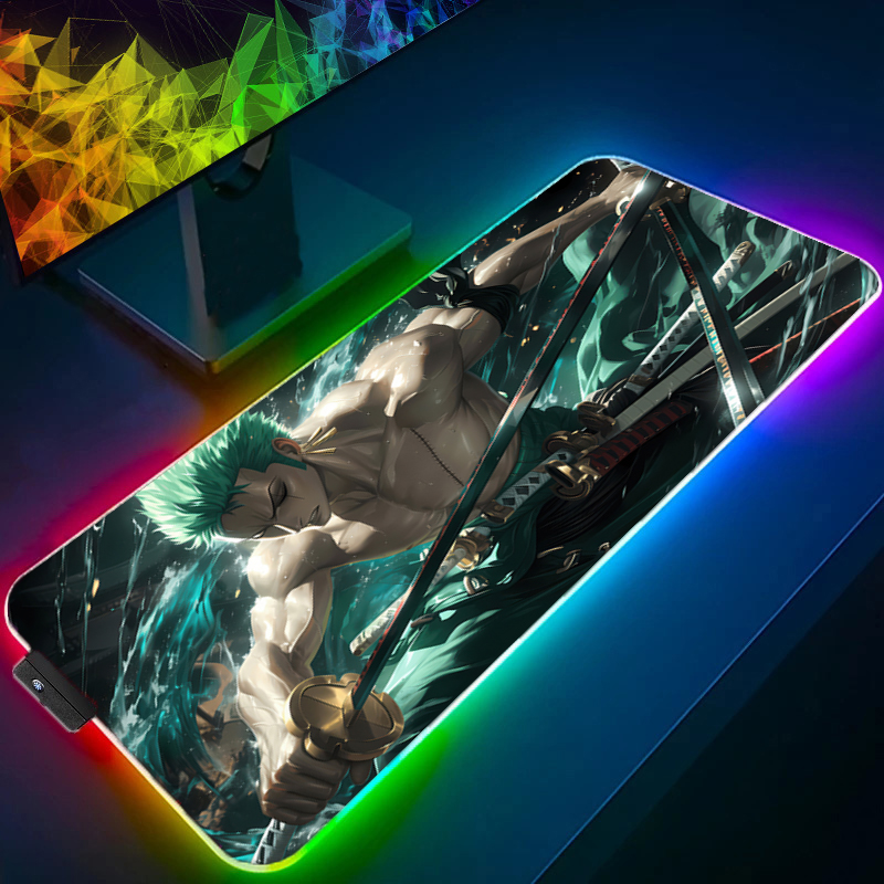 원피스 조로 마우스 패드 RGB 게임 액세서리 Gabi - Tech Accessories Pc 리뷰 및 가격