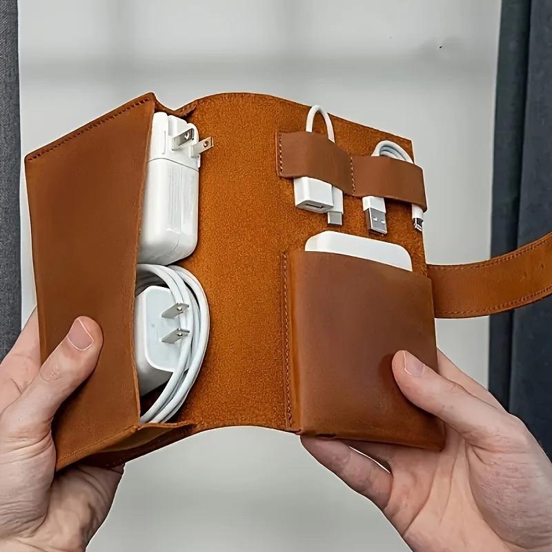 1개 PU 가죽 다중 수납 정리함-케이블, 충전기, 펜 - Tech Woven Accessories 리뷰 및 가격