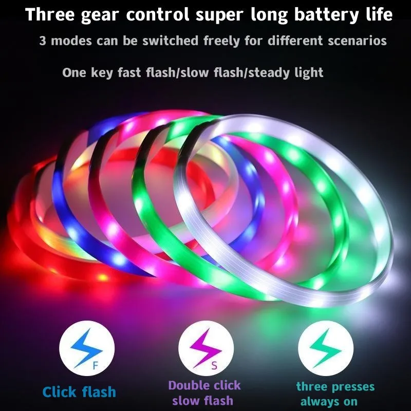 새로운 Led 빛나는 개 목걸이 PVC 방수, 대형 중 - Tech Dog Accessories 리뷰 및 가격