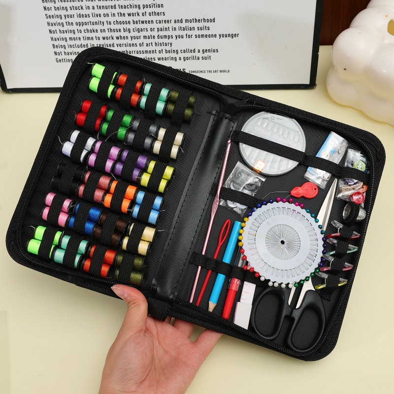 휴대용 상자가 포함된 바느질 세트, 실, 바늘, 가위  - Unique Tech Accessories 리뷰 및 가격