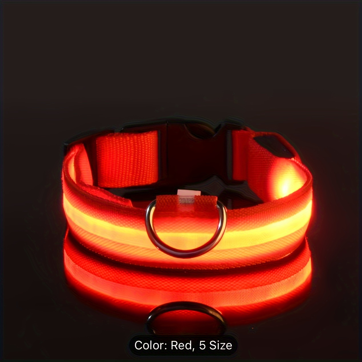 야간 안전을 위한 반사 LED 개 목걸이 - 내구성이  - Tech Dog Accessories 리뷰 및 가격